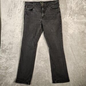 Urban Star Jeans Men's 36X32 Black Wash‎ Straight Leg Denim Pants